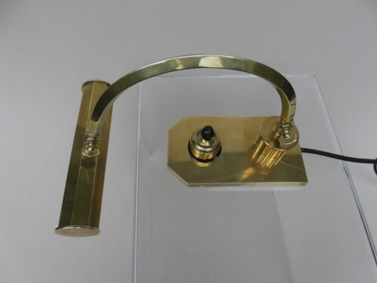 Vintage Art Deco Polished Brass Piano Light-EY-695069