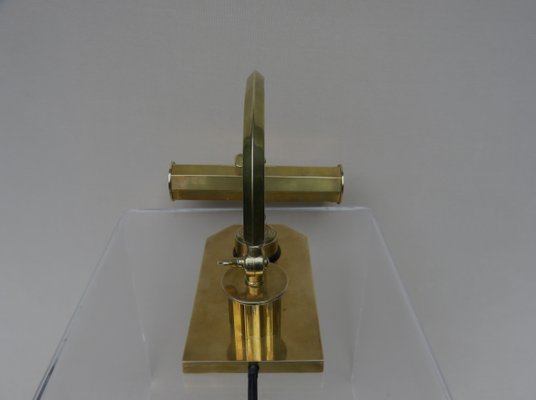 Vintage Art Deco Polished Brass Piano Light-EY-695069