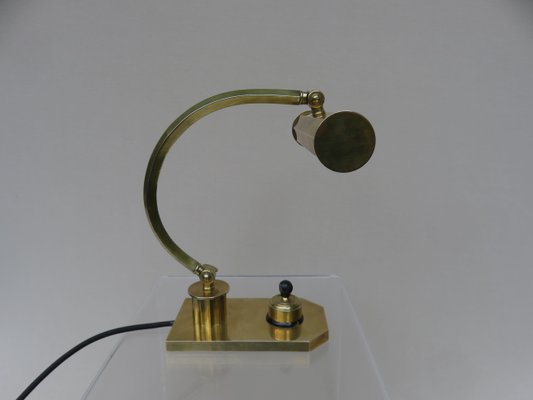 Vintage Art Deco Polished Brass Piano Light-EY-695069