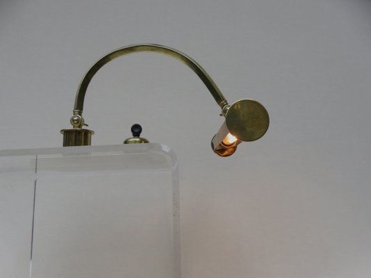 Vintage Art Deco Polished Brass Piano Light-EY-695069