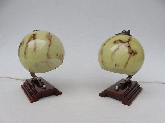 Vintage Art Deco Table Lamps, Set of 2-EY-591006