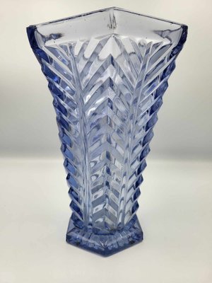 Vintage Art Deco Vase in Blue, 1920s-CAQ-1790409