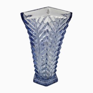 Vintage Art Deco Vase in Blue, 1920s-CAQ-1790409