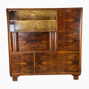 Vintage Art Deco Walnut Cabinet from Up Závody, 1930s-XSL-2034003