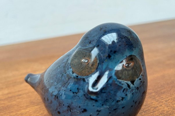 Vintage Art Glass Owl from Arctic Finland, 1970s-UAH-1725179