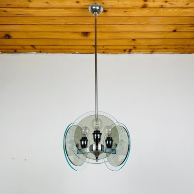 Vintage Art Glass Pendant Lamp by Fontana Arte, 1970s-WQC-1719364