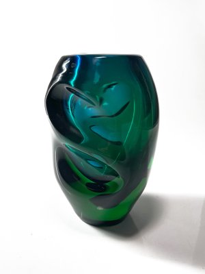 Vintage Art Glass Vase by Jindrich Beraneck, 1950s-LBS-1768315