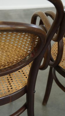 Vintage Art Nouveau Bistro Chairs from Thonet, Set of 4-HPP-2034388