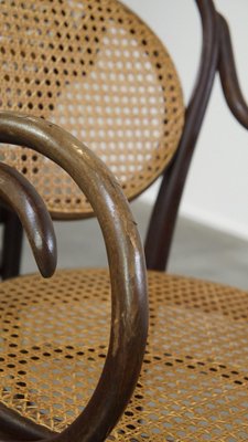 Vintage Art Nouveau Bistro Chairs from Thonet, Set of 4-HPP-2034388