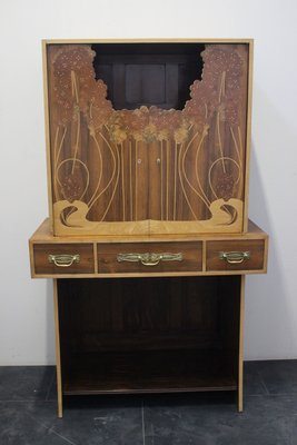 Vintage Art Nouveau Style Rosewood Secretaire, 1940s-IJR-577336