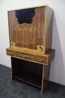 Vintage Art Nouveau Style Rosewood Secretaire, 1940s-IJR-577336