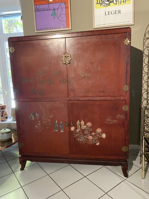 Vintage Asian Lacquer Wardrobe-TEP-1420951