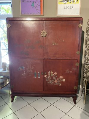 Vintage Asian Lacquer Wardrobe-TEP-1420951