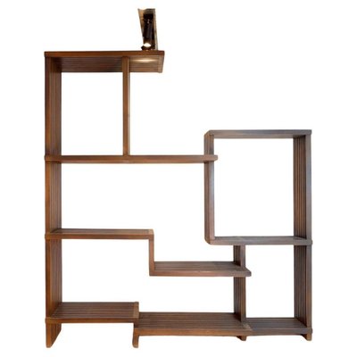 Vintage Asymmetrical Wooden Shelf-JG-1813000