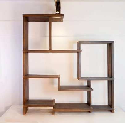 Vintage Asymmetrical Wooden Shelf-JG-1813000