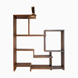 Vintage Asymmetrical Wooden Shelf-JG-1813000