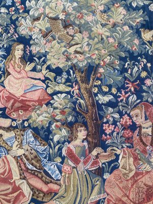 Vintage Aubusson Style Jaquar Tapestry-YMM-1139895