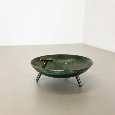 Vintage Austrian Auböck Style Tripod Brass Ashtray, 1950s-QZ-1437222