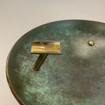 Vintage Austrian Auböck Style Tripod Brass Ashtray, 1950s-QZ-1437222