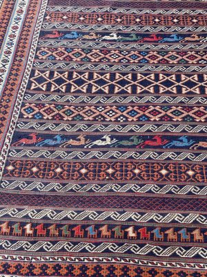 Vintage Azerbaïdjan Soukak Kilim Rug-YMM-1061997