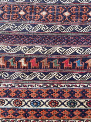 Vintage Azerbaïdjan Soukak Kilim Rug-YMM-1061997