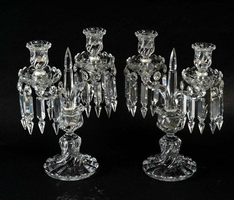 Vintage Baccarat Candlesticks, Set of 2-WFS-1292372