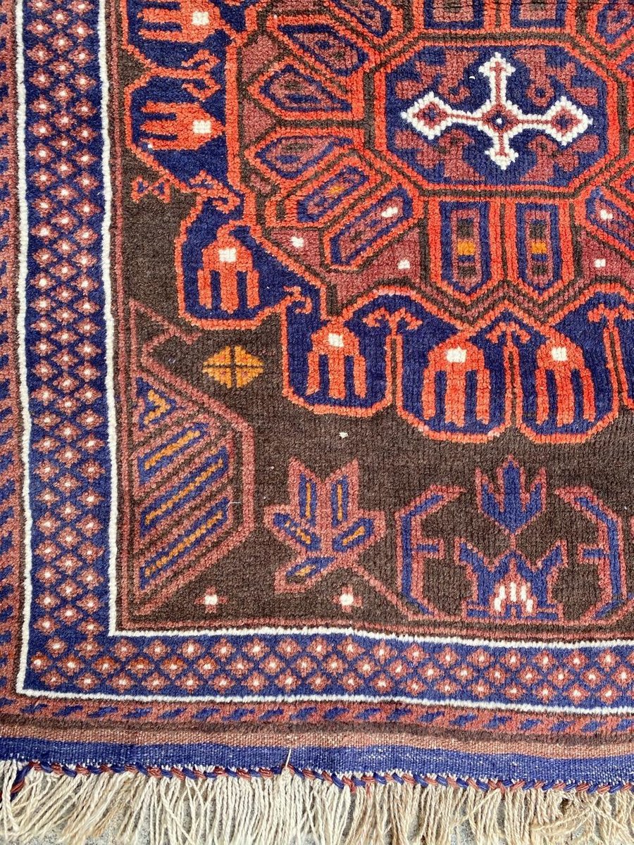 Vintage Baluch Afghan Rug