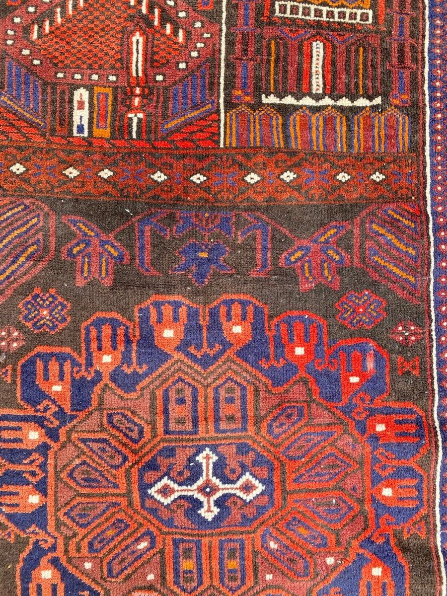 Vintage Baluch Afghan Rug