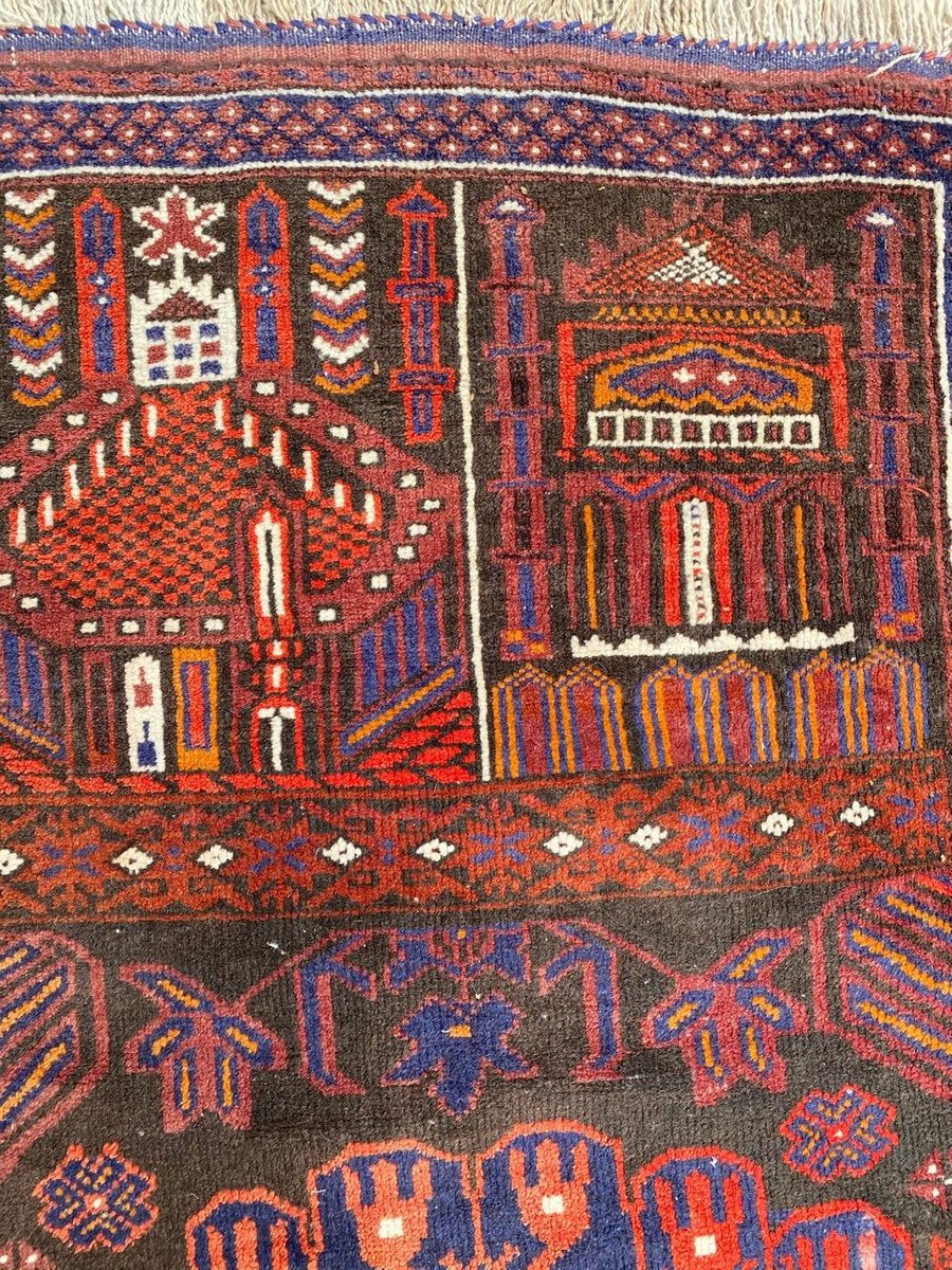 Vintage Baluch Afghan Rug