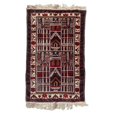 Vintage Baluch Hand-Knotted Afghan Rug-YMM-1161706