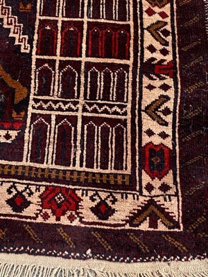 Vintage Baluch Hand-Knotted Afghan Rug-YMM-1161706