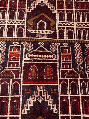 Vintage Baluch Hand-Knotted Afghan Rug-YMM-1161706