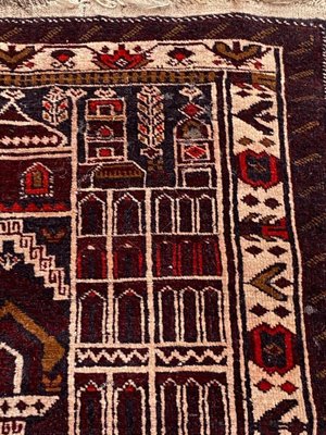 Vintage Baluch Hand-Knotted Afghan Rug-YMM-1161706