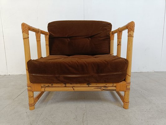 Vintage Bamboo Armchair, 1960s-IRH-1818547