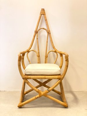 Vintage Bamboo Armchair, 1970s-NPC-1325172