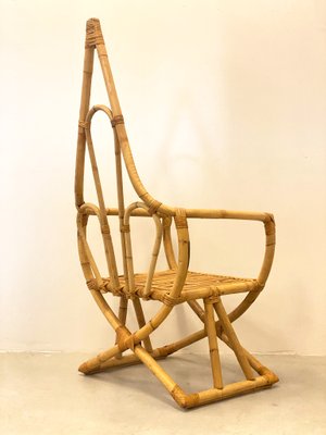 Vintage Bamboo Armchair, 1970s-NPC-1325172