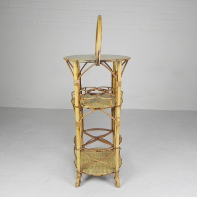 Vintage Bamboo Bottle Rack Side Table, 1950s-TL-1767725