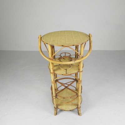 Vintage Bamboo Bottle Rack Side Table, 1950s-TL-1767725