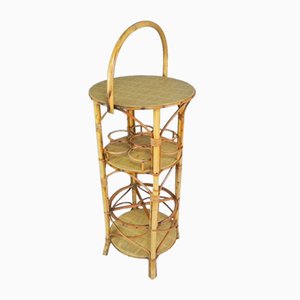 Vintage Bamboo Bottle Rack Side Table, 1950s-TL-1767725