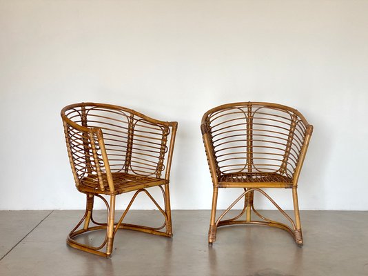 Vintage Bamboo Chairs, 1970s, Set of 2-NPC-1936323