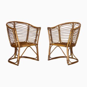 Vintage Bamboo Chairs, 1970s, Set of 2-NPC-1936323