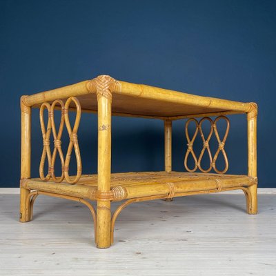 Vintage Bamboo Coffee Table, Italy, 1970s-WQC-1735171