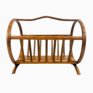 Vintage Bamboo Magazine Rack, 1960s-ZCY-2041393