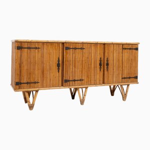 Vintage Bamboo Sideboard by Audoux Minet, 1950-RB-2040374