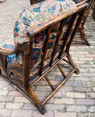 Vintage Bamboo Sofa and Chairs, Set of 3-WZZ-988584