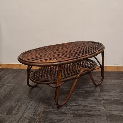 Vintage Bamboo Table by Tito Agnoli, 1960s-RPW-1800187