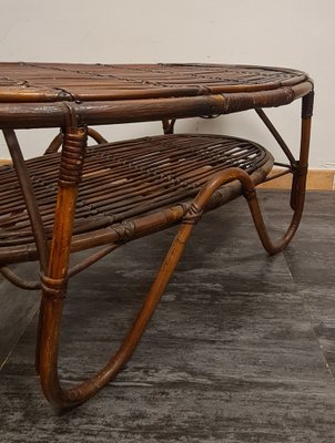 Vintage Bamboo Table by Tito Agnoli, 1960s-RPW-1800187