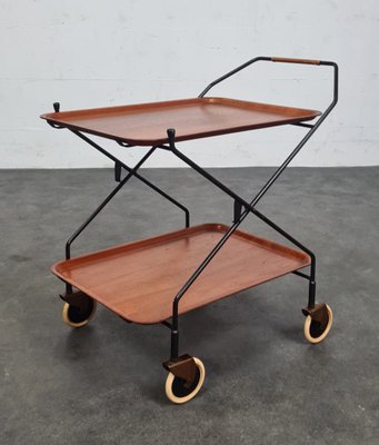 Vintage Bar Cart attributed to Paul Nagel, 1950s-UYS-1422707