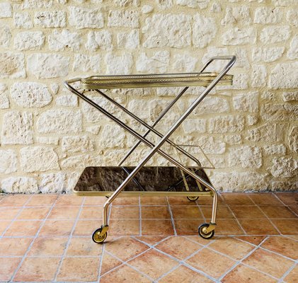 Vintage Bar Cart with Wheels, 1960s-OJT-2027038