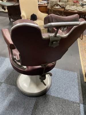 Vintage Barber Chair in Cow Leather-BZK-1336465